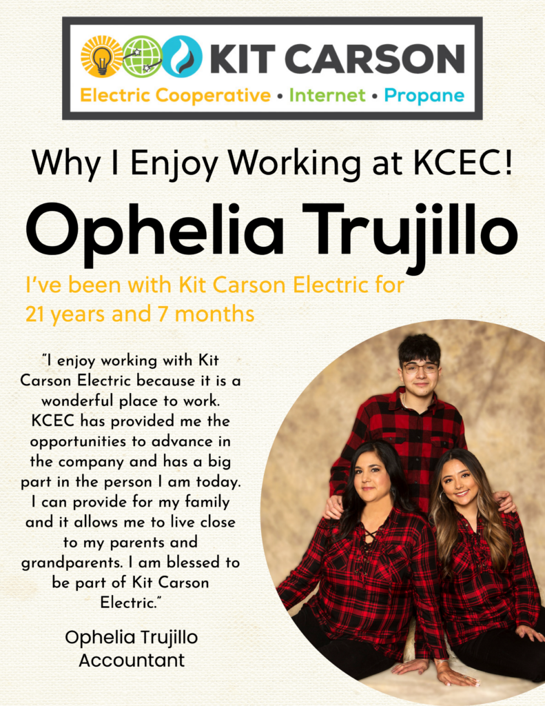 Ophelia Trujillo Accountant Why I Enjoy Working At KCEC Kit Carson 